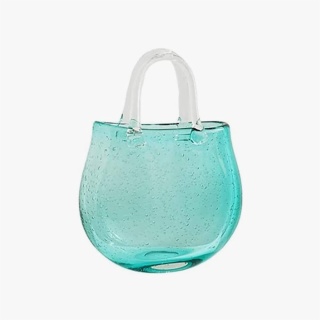 glass handbag vase