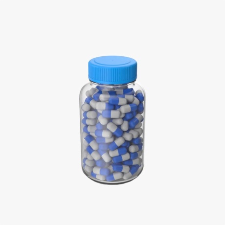 Glass Pill Bottle