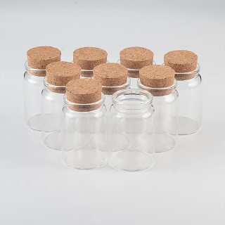 glass pill jars