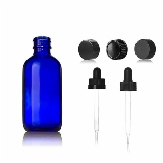 2oz(60ml) Cobalt Blue Kava Shot Glass Bottles