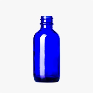 2oz Cobalt Blue Glass Boston Bottle