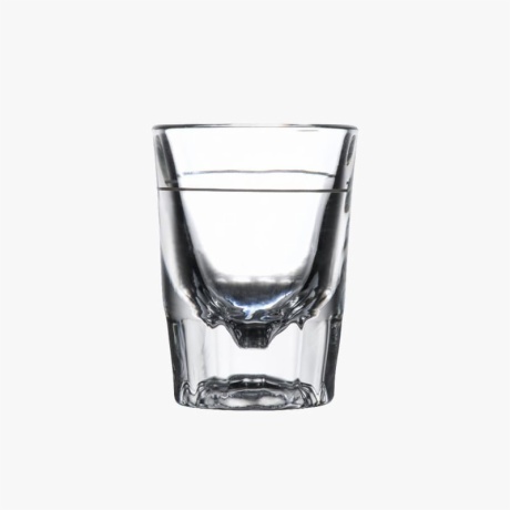 2oz Fluted Shot Glass with 1oz Pour Line