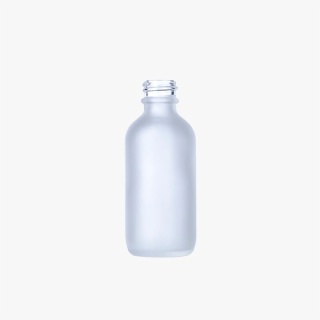 2oz Frosted Glass Boston Round Bottle
