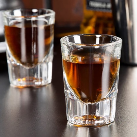 2oz Small Fluted Shot Glass