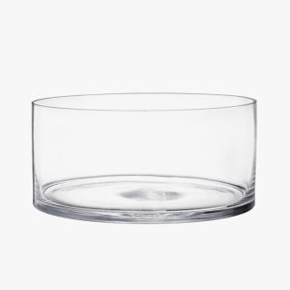 wide glass vase