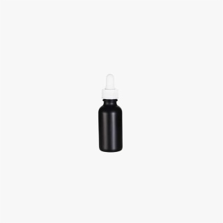 1 Ounce Black Boston Round Bottle