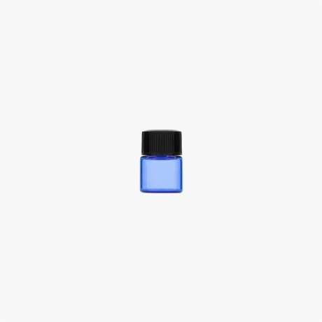 1ml Blue Glass Vial