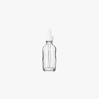 2 Ounce Clear Boston Round Bottle