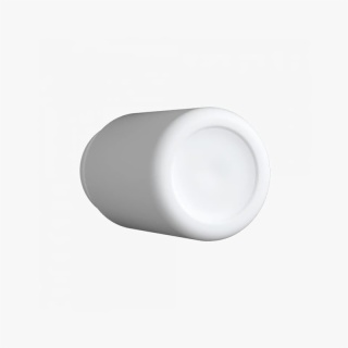 5oz Solid White Glass Child Resistant C-Class Jar with Plastic Matte White Lid