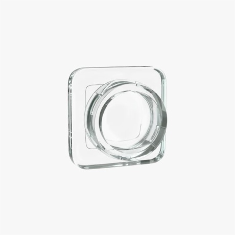 9ml Square Child Resistant Clear Glass Concentrate Jar