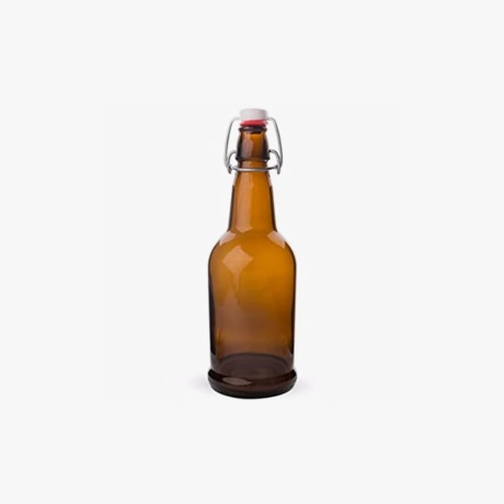 flip top brown beer bottle