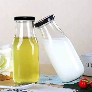 glass juice bottles with lids