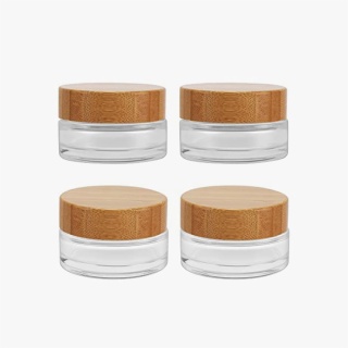 lotion jars with bamboo lids