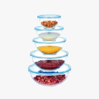 Modern Design Borosilicate Glass Salad Bowl