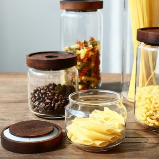 Spice Kitchen Storage Jar with Bamboo Lid