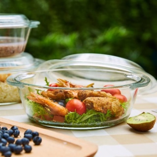 Transparent Kitchenware Glass Heat Resistant Casserole