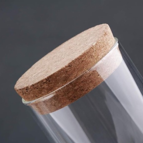 300ml Wide Mouth Glass Jar with Cork Lid