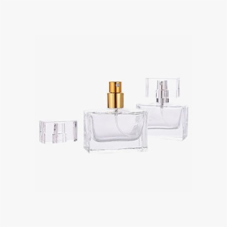 30ml Clear Square Refillable Perfume Spray Bottle