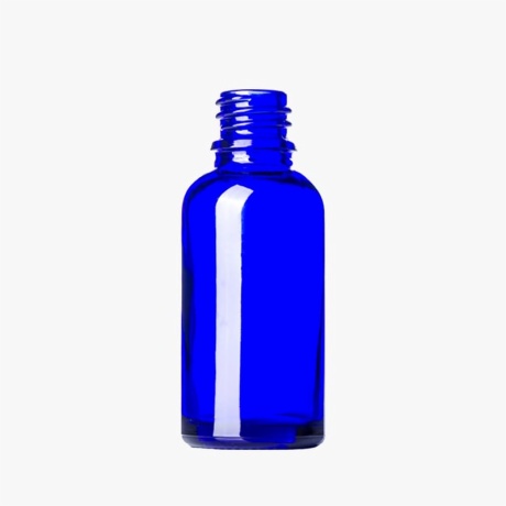 30ml Cobalt Blue Glass Boston Round Bottle