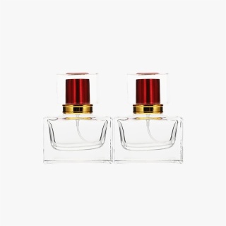 Square Glass Refillable Perfume Spray Bottle 
