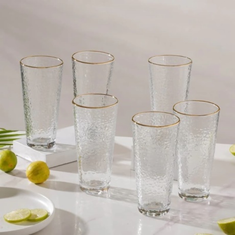 350ml Pebble Textured Drinking Glass