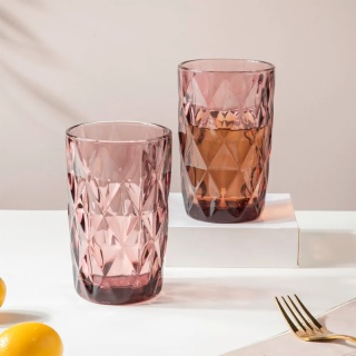 350ml Rose Glass