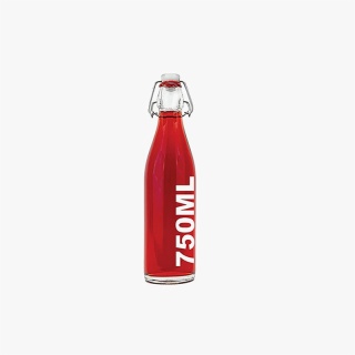 750ml Red Swing Top Bottle Airtight Seal