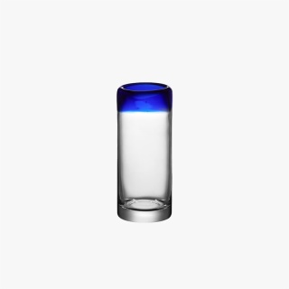 3oz Shooter Glass with Blue Rim
