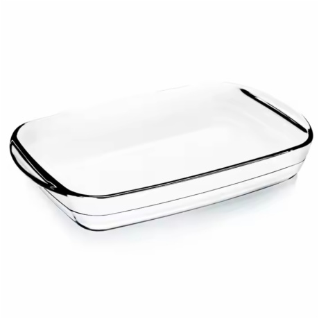 3qt 4qt 5qt Clear Borosilicate Glass Baking Dish