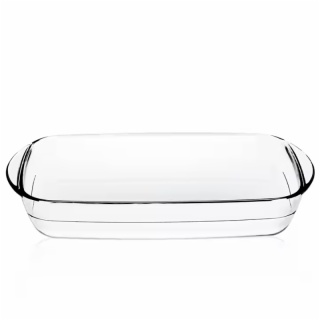3qt 4qt 5qt Clear Borosilicate Glass Baking Dish