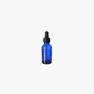 1 Ounce Cobalt Blue Boston Round Bottle