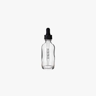 2 Ounce Clear Boston Round Bottle