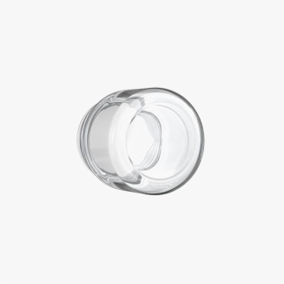 2oz Child Resistant Clear C-Class Jar with Plastic Matte White Lid