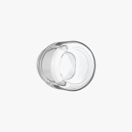 2oz Child Resistant C-Class Jar with Plastic Shiny Black Lid