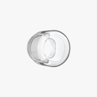 2oz Child Resistant C-Class Jar with Plastic Shiny Black Lid