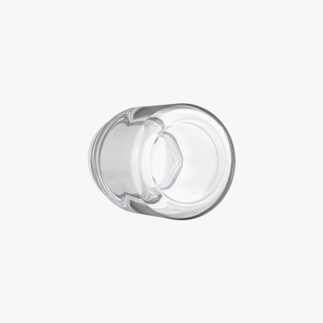 3 Oz Child Resistant Clear C-Class Jar with Plastic Matte White Lid