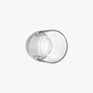 3 Oz Child Resistant Clear C-Class Jar with Plastic Matte White Lid