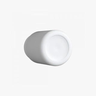 4oz Solid White Glass Child Resistant C-Class Jar with Plastic Matte White Lid