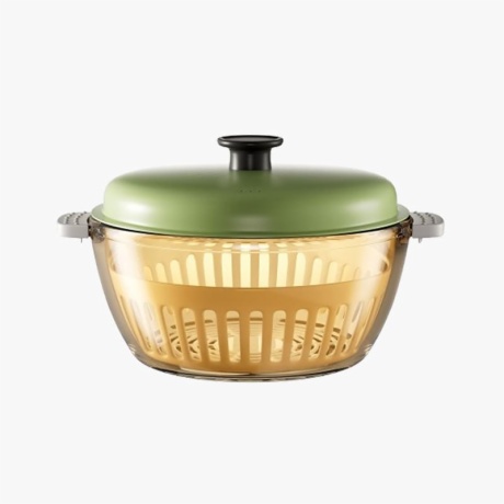 Round Borosilicate Glass Casserole with Lid