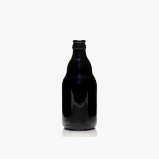Steinie black 40 oz beer bottle