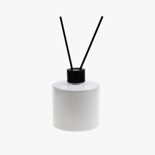 white diffuser bottle with black cap