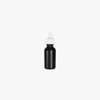 1 Ounce Black Boston Round Bottle