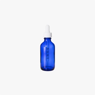 2 Ounce Cobalt Blue Boston Round Bottle