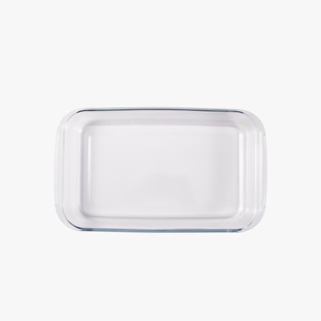 1.5 Quart Clear Glass Rectangular Oven Tray