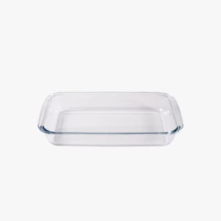 1.5 Quart Clear Glass Rectangular Oven Tray