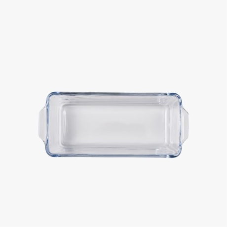 1.5 quart clear glass loaf pan