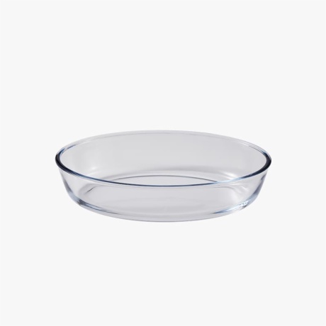 2qt oval glass oven casserole dish pan