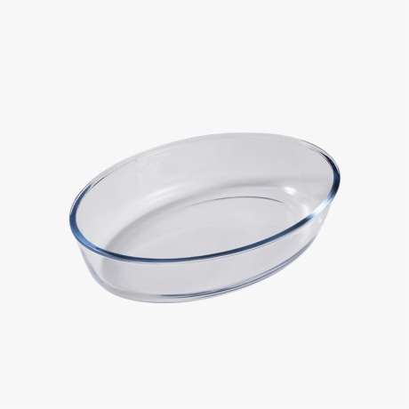 2qt oval glass oven casserole dish pan