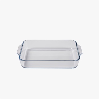 Clear Rectangular 3 Quart Baking Dish with Handle