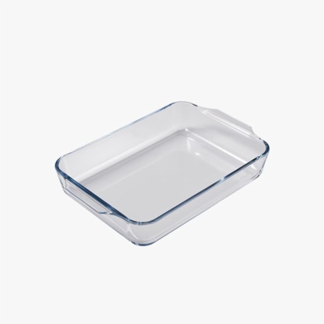 Clear Rectangular 3 Quart Baking Dish with Handle